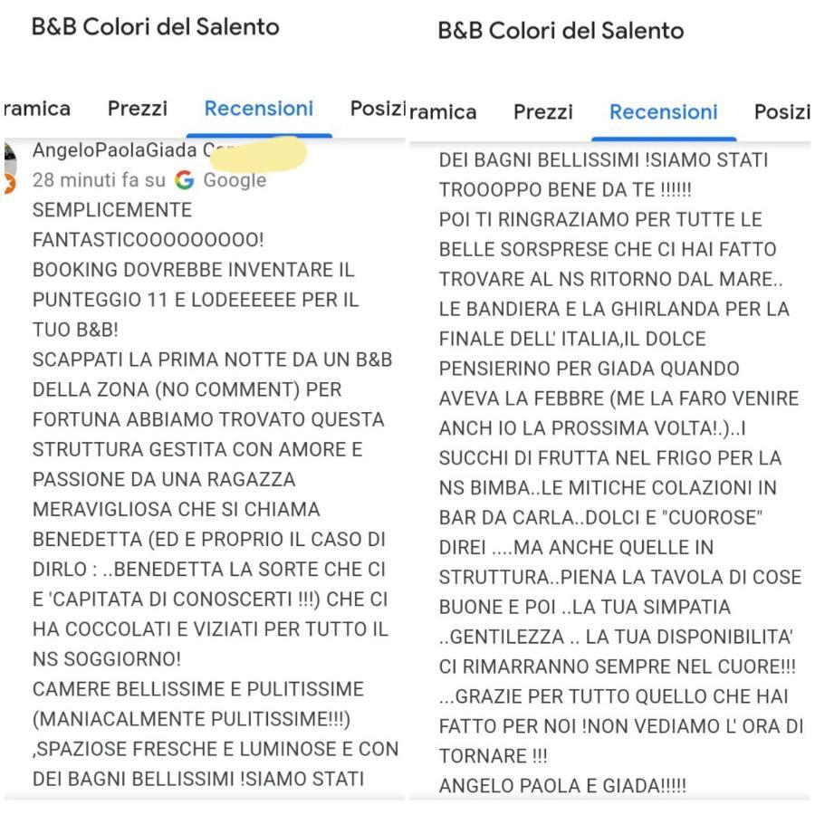 Colori Del Salento Bed and Breakfast Cellino San Marco Exteriör bild